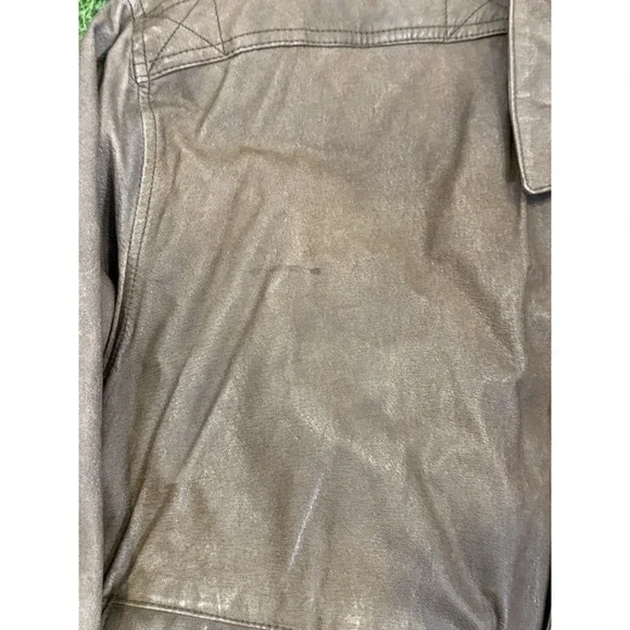 Vintage Wilsons Jacket Mens XL Brown Leather Bomber Aviator Flyers Full Zip - Picture 3 of 16